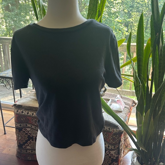 NWT Zara crop top black Tshirt - Picture 4 of 5